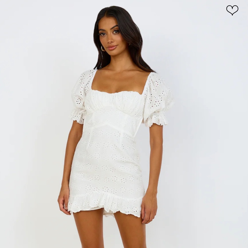 Fortunate One COUNTRY VIEWS DRESS WHITE